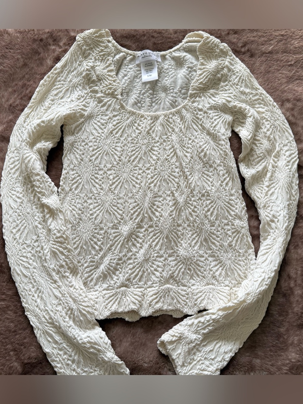 Altar’d State textured long sleeve crop